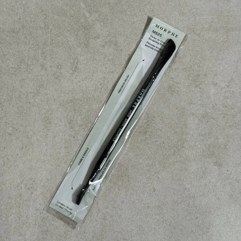 Morphe M625 Three-in-One Brow Sculpting Brush New